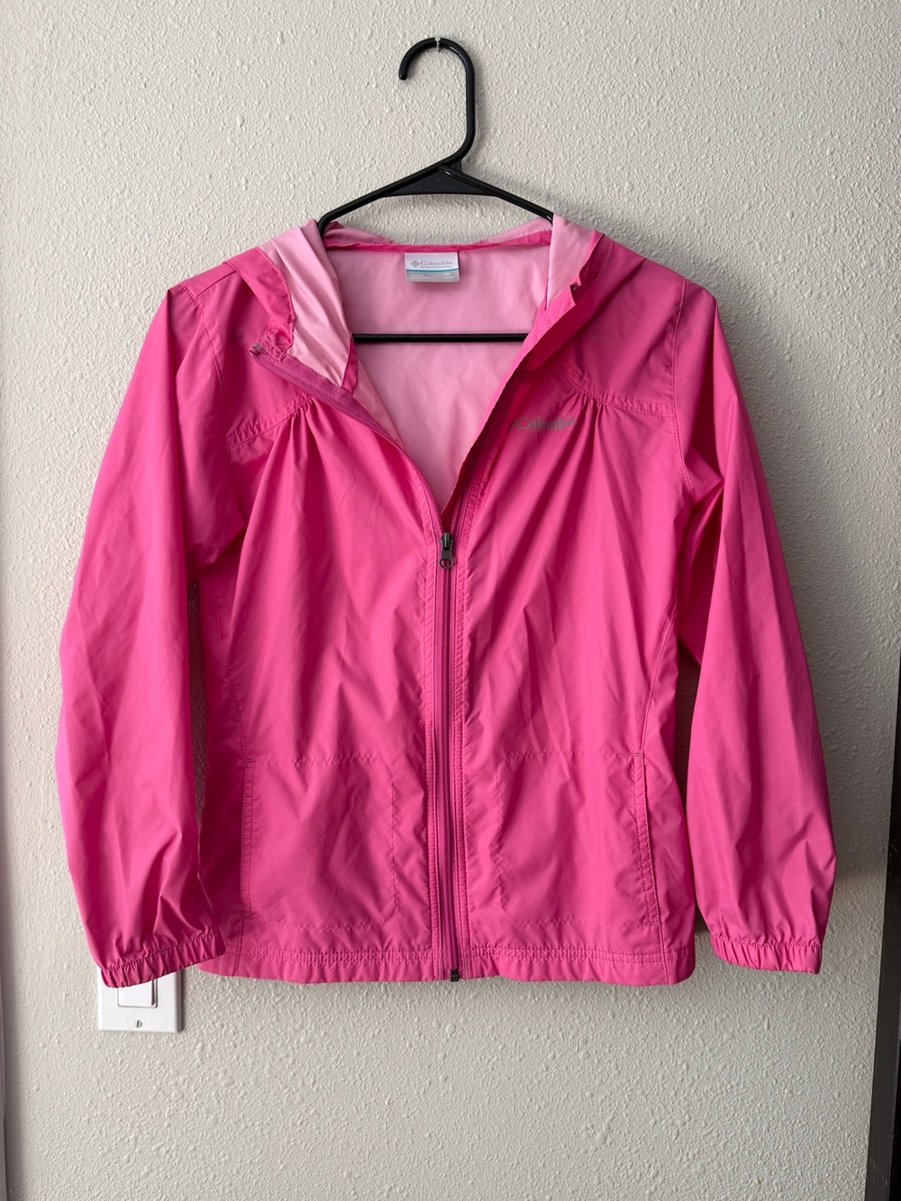 Girls Columbia Waterproof Pink Switchback II Jacket Kids Raincoat windbreaker